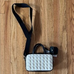 a new day Black and White Crossbody Bag